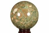 Polished Rainforest Jasper (Rhyolite) Sphere - Australia #209249-2